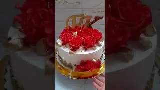 Торт с Розами из мастики