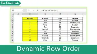 Create Dynamic Row Numbers - Numbered Lists Using ROW And SEQUENCE Functions In Excel