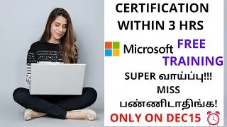 Microsoft Free Workshop In Tamil | Artificial Intelligence| Free Online Courses With Certificate