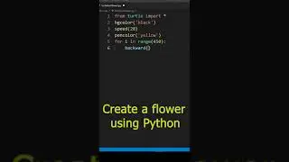 Create a Flower with Python Turtle 