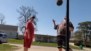 Playing Horse with my dad