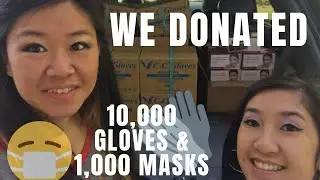 THANK YOU-We DONATED 10,000 GLOVES AND 1,000 MASK