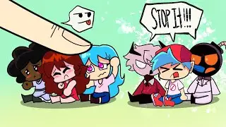 Anime Chibi Fnf VS Finger || Friday Night Funkin’ Animation || Whitty , Carol, sky, selever, bf, gf