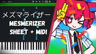 メズマライザー Mesmerizer / Satsuki (32ki) PIANO TUTORIAL SHEET + MIDI