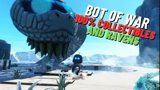 Bot of War - All collectibles 100%(Bots, Puzzles, Ravens) | ASTRO BOT