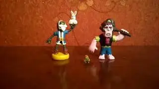 Обзор моих фигурок из пластилина из игры Brawl Stars|Волшебник Барли,Фрэнк,Спайк