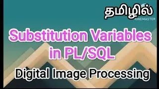 substitution variables in pl/sql | dbms in tamil 