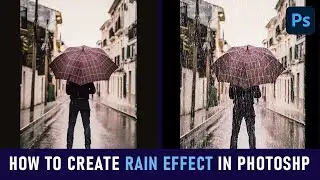 how to create rain effect in photoshop