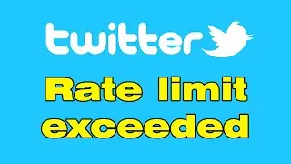 What does rate limit exceeded on Twitter API mean, twitter cannot retrieve tweets