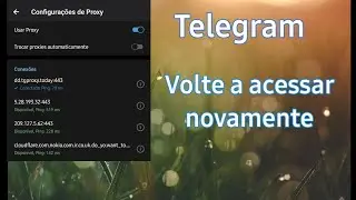 Telegram - volte a acessar novamente.