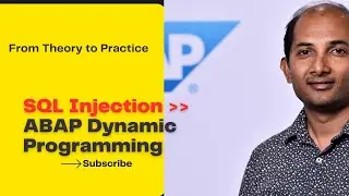 ABAP Dynamic Programming | SQL Injection 