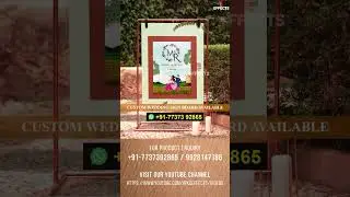 Wedding Sign Board || Custom Sign Board || Indian Weddings - Wedding Cards || KC Effects