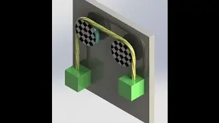 motion simulation in solidworks |How to animate and model rope and pulley ?