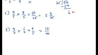 MF1 Multiplication of Fractions (Proper and Improper)