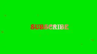 12 Green Screen Subscribe Button text Animated Royalty Free Video #greenscreen