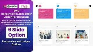 🌟 Explore Time in Style with BWD Horizontal Timeline Slider Addon for Elementor! 🌟