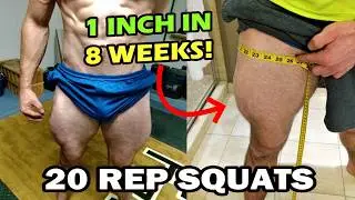 The Old School Secret to Build Huge Legs Fast: 20 Rep Squats (Insane Natty Gains!)