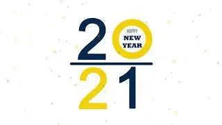 Happy New year 2021 Alphabet Text on Isolated White Background   Free HD Video Clips