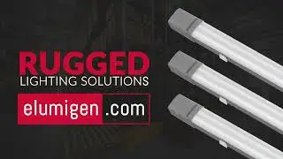 Rugged LED Vapor Tight IP66 Dust & Water Repellent Linear Fixtures by eLumigen
