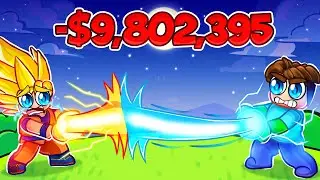 I SPENT $9,802,395 in ROBLOX ANIME POWER SIMULATOR (world record)