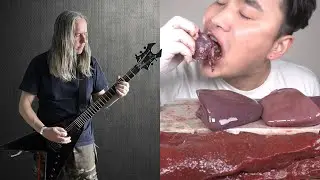 I added a CANNIBAL CORPSE track to an ASMR-EATING video