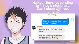 Haikyuu Boys responds to 
