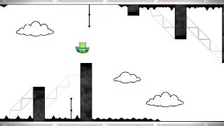 Очень атмосферный уровень в Geometry Dash за 1 минуту