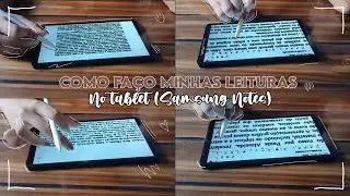 Como faço minhas leituras no tablet | Tab A9 (Samsung Notes) – pdf + anotações 🖊📖