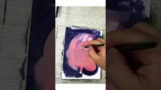 Быстрый этюд цветов маслом