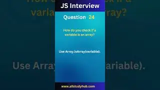 variable array in javascript? #allstudyhub #javascript #interview #shortsvideo