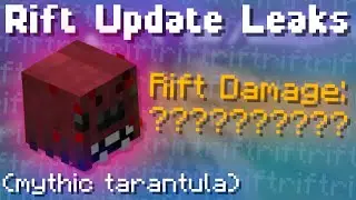 Rift Update Leaks + Mythic Tarantula Pet! New Items + More! (Hypixel Skyblock News)