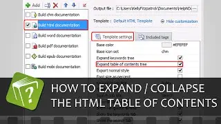 How to change the initial status of the HTML table of contents (Step-by-step guide)