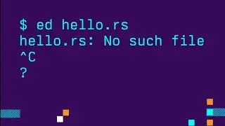 When Ctrl+C doesn't exit the editor, you're gonna have a bad day