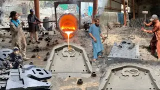 Heavy machinery used in flour mills which are produced by manual labor without the use of power tool