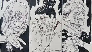 COMO DIBUJAR A YUUJI ITADORI - PANEL MANGA PARTE 3 (JUJUTSU KAISEN)
