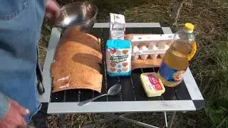 Лепешки на Таежном костре за 10 минут.