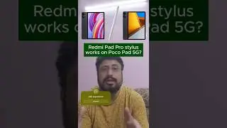 Does Redmi Smart pen work on Poco Pad? Redmi Pad Pro 5G stylus works on poco pad? #redmipadpro