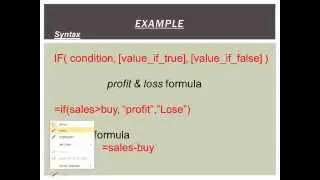 M.S. Excel-2010 funation/formula Find Profit & Loss part-13 (hindi)