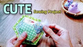 CUTE Sewing Project can Cheer you up /Scraps idea / Love Gift  
