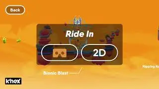 K'NEX Thrill Rides Bionic Blast Roller Coaster Building Set with Ride It! App and VR Viewer