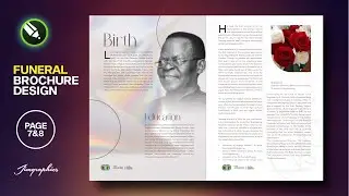 Page 7&8 | How to Design a Funeral Brochure | CorelDraw Tutorial 2023