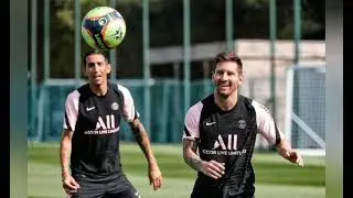 Lionel Messi First Training session in Paris PSG