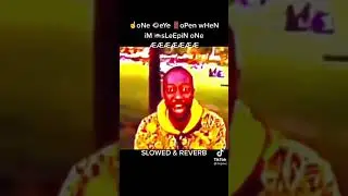 One eye open when I’m sleeping slowed reverb