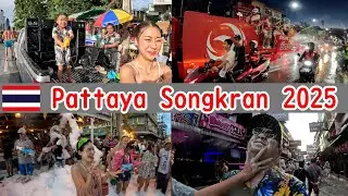 [Pattaya, Thailand] Last day of Songkran 2025 Water Festival in Pattaya, Thailand songkran 19.4.2...
