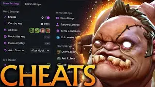 Pudge with cheats is too strong! Umbrella Dota 2