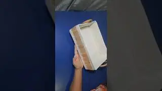 Cesta de papelão #reciclagem