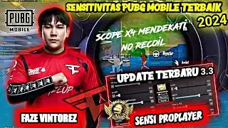 UPDATE 3.3 SENSITIVITAS FAZE VINTOREZ TERBARU 2024 NO RECOIL | SENSITIVITAS PUBG MOBILE TERBAIK