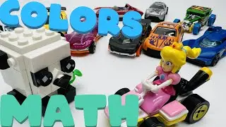 Learn Colors and Math With RaceCARS / Toddler Learning Video