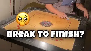 ALMOST BREAK TO FINISH WHILE PLAYING CARROM🥵 | WHITE SLAM