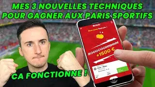 Mes 3 nouvelles techniques POUR GAGNER AUX PARIS SPORTIFS (saison 2021/2022)